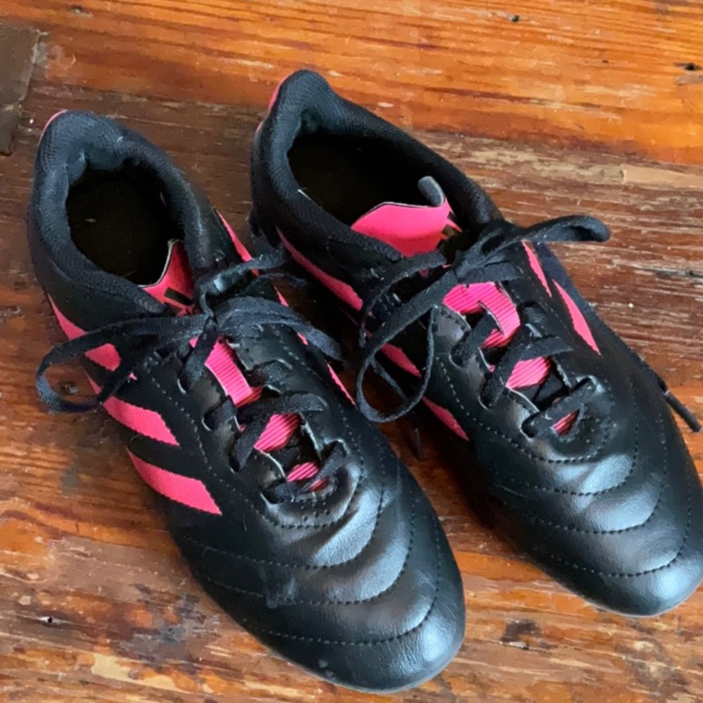 Black and Pink Athletic Shoes